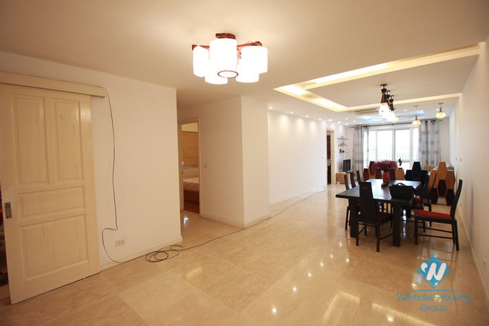 A well-decorated three-bedroom apartment in Ciputra, Tay Ho district
